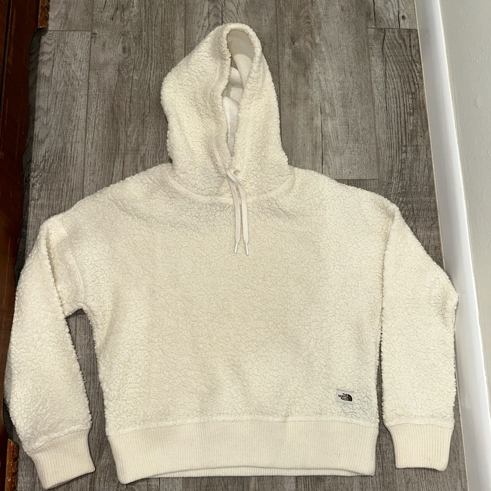 White Medium North Face Sweatshirt